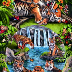 Jigsaw puzzle: Tigers