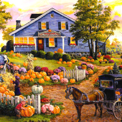 Jigsaw puzzle: Ripe pumpkins