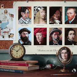 Jigsaw puzzle: Paintings in pictures / Windows to the soul