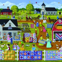 Jigsaw puzzle: Quilt holiday