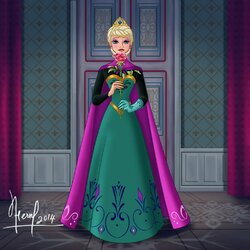 Jigsaw puzzle: Elsa with a rose