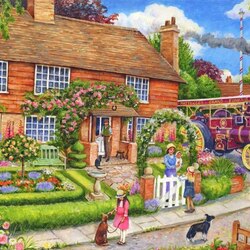 Jigsaw puzzle: Garden at home