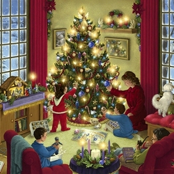Jigsaw puzzle: Christmas tree decoration