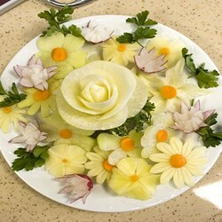 Jigsaw puzzle: Vegetable flowers