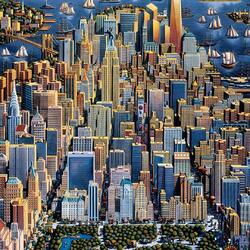 Jigsaw puzzle: New York. Manhattan