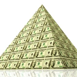 Jigsaw puzzle: Dollar pyramid