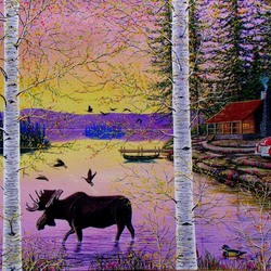 Jigsaw puzzle: Forest guest