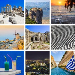 Jigsaw puzzle: Greetings from Greece