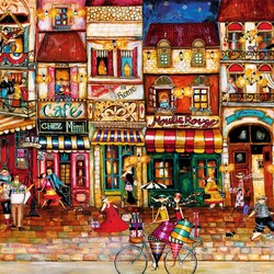 Jigsaw puzzle: French street