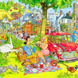 Jigsaw puzzle: Picnic time