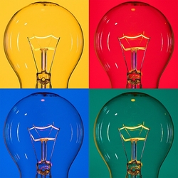 Jigsaw puzzle: Incandescent lamp