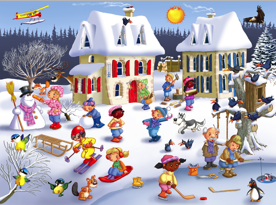 Jigsaw Puzzle Winter Four Seasons Solve Jigsaw Puzzles Online PuzzleIt