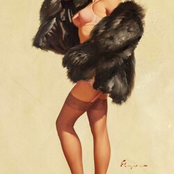 Jigsaw puzzle: Girl in furs