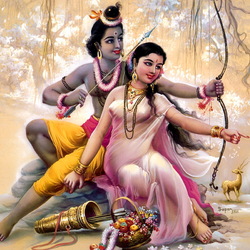 Jigsaw puzzle: Frame and Sita