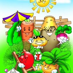 Jigsaw puzzle: Vegetables in the sun