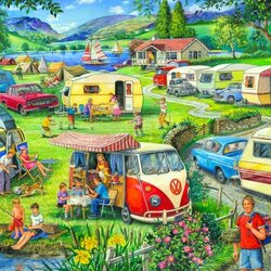 Jigsaw puzzle: Summer camping