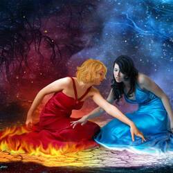Jigsaw puzzle: Fire and Ice
