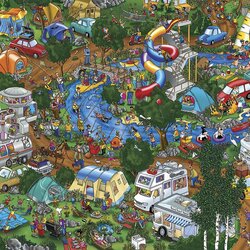 Jigsaw puzzle: Fun camping