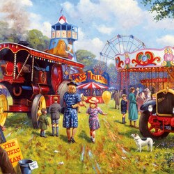 Jigsaw puzzle: Nice day to visit the fair