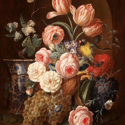 Jigsaw puzzle: Flower bouquet and chinese vase
