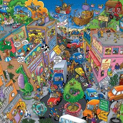 Jigsaw puzzle: Confusion street