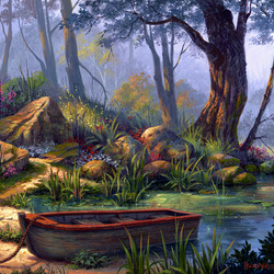 Jigsaw puzzle: Forest Lake