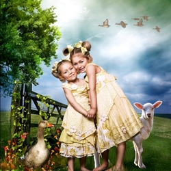 Jigsaw puzzle: Little sisters