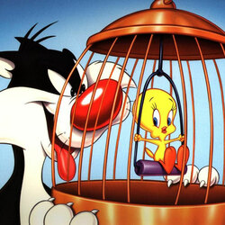 Jigsaw puzzle: Sylvester and Tweety