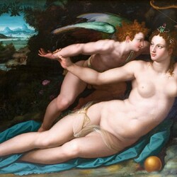 Jigsaw puzzle: Venus and Cupid