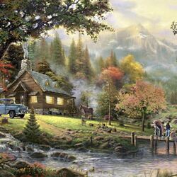 Jigsaw puzzle: Idyll by the river