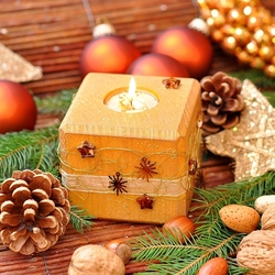 Jigsaw puzzle: Christmas candle