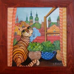 Jigsaw puzzle: Prague cat