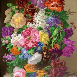 Jigsaw puzzle: Bouquet with tulip