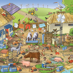 Jigsaw puzzle: Rural everyday life