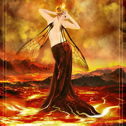 Jigsaw puzzle: Fairies of the elements. Fire