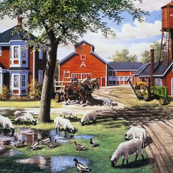 Jigsaw puzzle: Farm yard