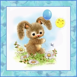 Jigsaw puzzle: Bunny with a ball