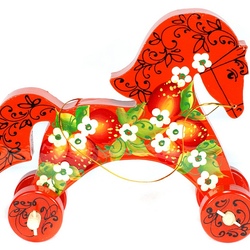 Jigsaw puzzle: Wooden horse