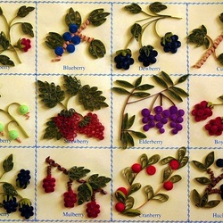 Jigsaw puzzle: Berry quilling