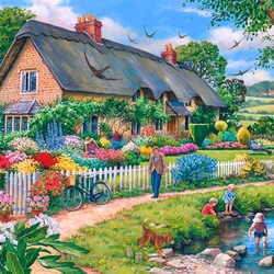 Jigsaw puzzle: In summer