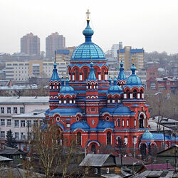 Jigsaw puzzle: Temple of the Kazan Icon of the Mother of God in Irkutsk