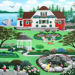 Jigsaw puzzle: My town. Summer