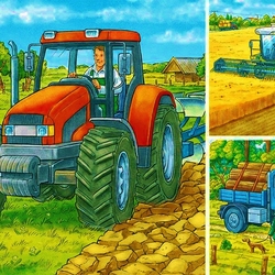 Jigsaw puzzle: Agricultural work
