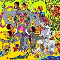 Jigsaw puzzle: Cheerful elephant