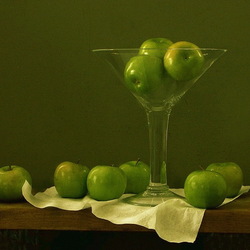 Jigsaw puzzle: Green apples