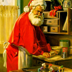 Jigsaw puzzle: From the life of Santa Claus