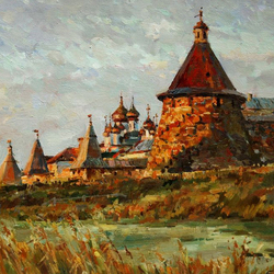 Jigsaw puzzle: Solovetsky monastery at sunrise