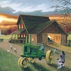 Jigsaw puzzle: Country life