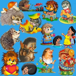 Jigsaw puzzle: Funny hedgehogs