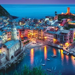 Jigsaw puzzle: Lights of the Cinque Terre Bay